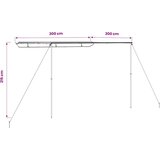 Tenda za kamp-prikolicu i karavan 3 x 3 x 2,15 m bež | shoptok.hr