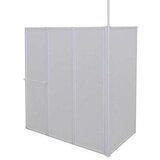 vidaXL Zaslon za tuš-kadu L-oblika 70 x 120 x 137 cm 4 panela sklopivi | shoptok.hr