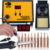 Rosfix SET SPAJKALNA POSTAJA 937D+ – 60W, LED ZASLON, 200–480 °C, 11 GROTOV 900M, ESD SAFE | KERAMIČNI GRELEC, (5000075837) | Shoptok.si