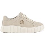 Shelvt Light beige suede leather platform shoes | Eponuda.ba