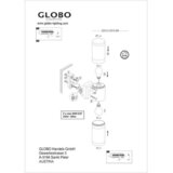 Globo 32014-2BS - Spoljašnje zidno svetlo XELOO 2xE27/60W/230V IP44 | Eponuda.com