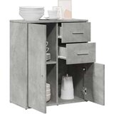 vidaXL Komoda betonsko siva 60x31x70 cm inženirski les | Shoptok.si