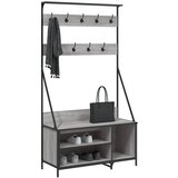  Stalak za odjeću i cipele siva boja hrasta 100 x 41 x 184 cm | shoptok.hr