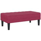  Klupa s jastukom Vinska crvena 113 x 57 x 39 cm Baršun | shoptok.hr