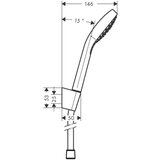 Hansgrohe croma Select S 110 set za tuširanje sa tuš crevom 160cm 26411400 | ePonuda.com