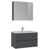 Hanah home Kupatilski ormarić sa umivaonikom i ogledalom (2 komada) Side 85 v2 807 | Eponuda.com