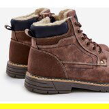 EVENTO PE1 Insulated men's boots made of eco leather brown Venredia | Eponuda.ba