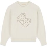 Guess Puloverji Ls Cn Evelyn Triangle Logo Swt Bela | Shoptok.si