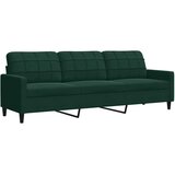  3-dijelni set sofa s jastucima tamnozeleni baršunasti | shoptok.hr