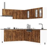  11-dijelni set kuhinjskih ormarića Kalmar konstruiranog drva | shoptok.hr