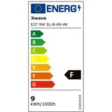 X Wave LED sijalica/ E27/ 9W / 220V/ bela / 4000K ( E27 9W SL-B-A9-4K ) | ePonuda.com