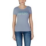 Guess Majice s kratkimi rokavi CN SS GLITTER DEGRAD W5GI14 J1314 Modra Cene