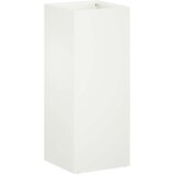  Vrtna saksija Bijela 20 x 20 x 50 cm Čelična vrata | shoptok.hr