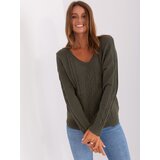 Wool Fashion Italia Sweater-AT-SW-2329.98P-dark khaki | Shoptok.si