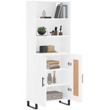  Visoka komoda bijela 69,5x34x180 cm konstruirano drvo Slike