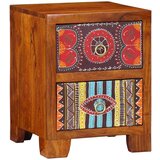  Noćni ormarić 2 kom 35x35x45 cm Puno drvo bagrem | shoptok.hr