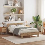  Krevetna konstrukcija Umjetnički hrast 120 x 200 cm | shoptok.hr