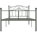  Okvir za krevet sivi metalni 100 x 200 cm | shoptok.hr