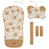 Sensillo Deluxe baršunasti uložak za kolica - zeko i medo | shoptok.hr