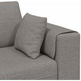 SOFA s jastukom Sivo-smeđa 250 x 77 x 76 cm tkanina | shoptok.hr