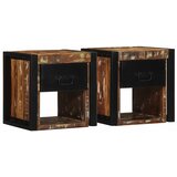 vidaXL Noćni ormarići 2 kom. Višebojni 40x35x40 cm Obrađeno puno drvo Cijene