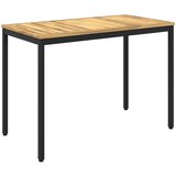  Stol za večeru u vrtu Bijela i crna 108,5 x 55 x 75 cm | shoptok.hr