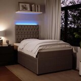  Krevet s oprugama i madracem svjetlosivi 120x190 cm baršunasti | shoptok.hr