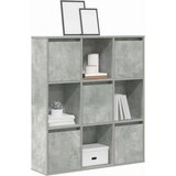  Regal za knjige boja betona 89x24x101,5 cm konstruirano drvo | shoptok.hr