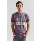 Legendww muska ljubicasta majica sa natpisom turn off the way | ePonuda.com