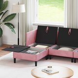  Set namještaja za dnevni boravak 6 pcs Ružičasta Baršun | shoptok.hr