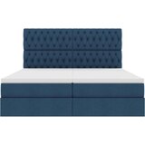 Krevet s od storage s uzglavljem Plava 200 x 200 cm Tkanina | Eponuda.ba