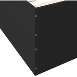  Okvir za krevet crni 90 x 190 cm od konstruiranog drva | Eponuda.ba