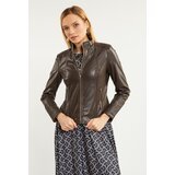 Monnari Woman's Jackets Biker Jacket With Stand-Up Collar cene