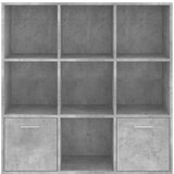 Ormarić za knjige boja betona 98 x 30 x 98 cm konstruirano drvo | shoptok.hr