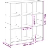  Regal za knjige boja hrasta 102 x 32 x 108 cm konstruirano drvo | shoptok.hr