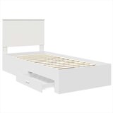 Okvir za krevet Bijelo 90 x 190 cm Konstruirano drvo | shoptok.hr