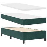 Box spring krevet Tamnozelena 100 x 200 cm Baršun - Tamnozelena 100 x 200 cm Prošiveno gumbima | shoptok.hr