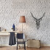 Atelier Del Sofa zidna dekoracija Geyik, 50x60 cm 2 mm, Crna Cene