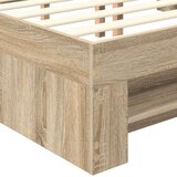  Okvir za krevet s uzglavljem Sonoma hrast 120 x 200 cm - sonoma hrast 120 x 190 cm | shoptok.hr