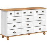  Komoda ASKIM Bijelo 79 x 40 x 133,5 cm Čvrsto borovo drvo | shoptok.hr