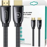 Usams HDMI KABEL 3M ULTRA HD 8K 2.1 ZA TV, RAČUNALNIK, KONZOLO, ČRN, (22006843) | Shoptok.si
