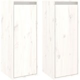 vidaXL Stenska omarica 2 kosa bela 30x30x80 cm trdna borovina, (20740617) Cene