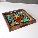 Aberto Design Poslužavnik REF052 35 x 35 x 4 cm, Šareni | ePonuda.com