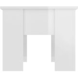  Stolić za kavu visoki sjaj bijeli 79x49x41 cm konstruirano drvo | shoptok.hr
