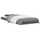  Posteljni okvir siv 75x190 cm trdna borovina 2FT6, (20737808) | Shoptok.si