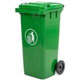 MIRPOL zunanji koš za smeti, 120 L, zelena | Shoptok.si