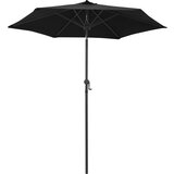  Suncobran crni 200 x 224 cm aluminijski | shoptok.hr