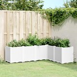 vidaXL Vrtna sadilica bijela 160 x 120 x 53 cm PP Cijene