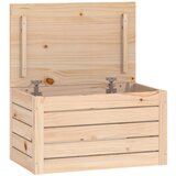  The Living Store Škatla za shranjevanje 59,5x36,5x33 cm trdna borovina - Škatla Za Shranjevanje, (21454736) | Shoptok.si