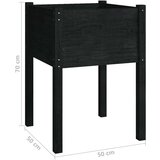  Sadilica crna 50 x 50 x 70 cm od masivne borovine | shoptok.hr